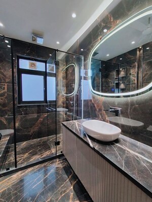 Attached Bathroom in 4 BHK Builder Floor at Puri Aman Vilas, Sector 89 – for Sale