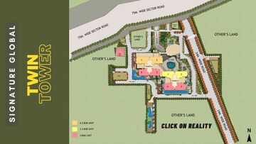 Master Plan in 3 BHK Apartment at Signature Global Twin Tower DXP, Sector 84 – for Sale