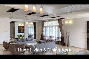 Living Room in 5 BHK Villa at Hollywood Town, International Airport Road – for Rent