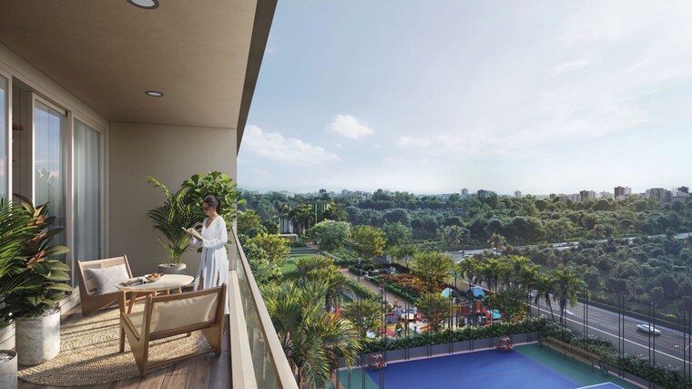 Balcony, godrej-skyline 3 Bedroom 1550 Sq.Ft. Apartment In Koregaon Park Pune 10028724