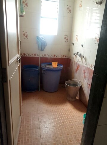 Bathroom in 2 BHK Apartment at Snehankit CHS, Aundh – for Rent