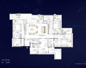 Master Plan in 3.5 BHK Apartment at Smart World Sky Arc, Dhani – for Sale