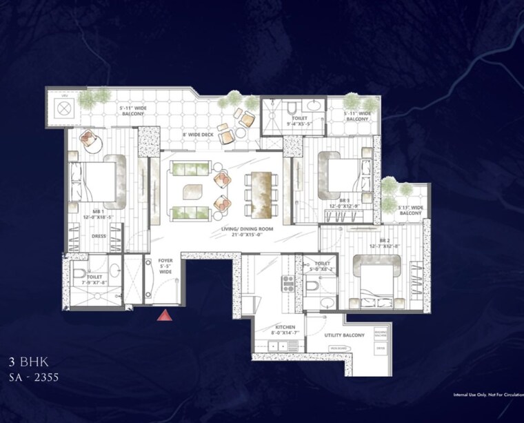 Master Plan, smart-world-sky-arc 3.5 Bedroom 2690 Sq.Ft. Apartment In Dhani Gurgaon 10028850