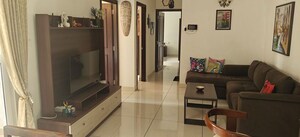 Living Room in 2.5 BHK Apartment at Prestige Lakeside Habitat, Varthur – for Rent