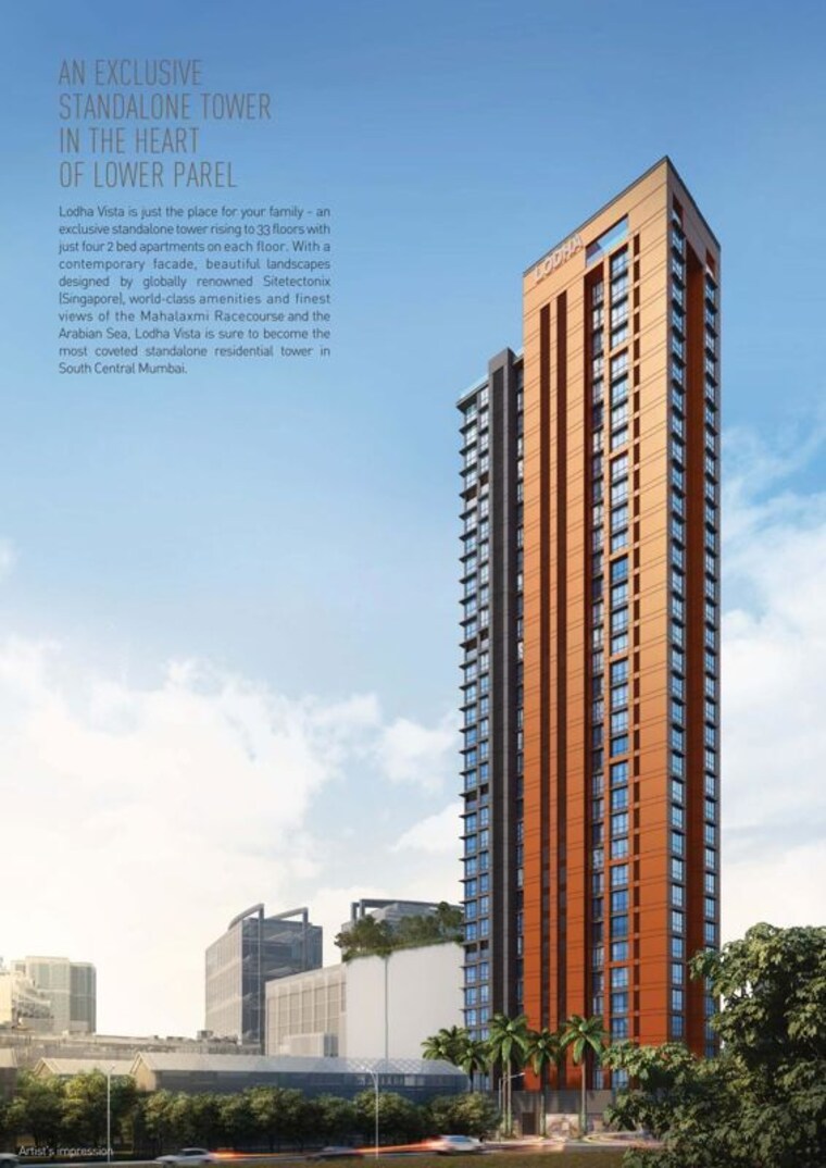 Exterior View, lodha-vista 2 Bedroom 790 Sq.Ft. Apartment In Lower Parel Mumbai 10029072