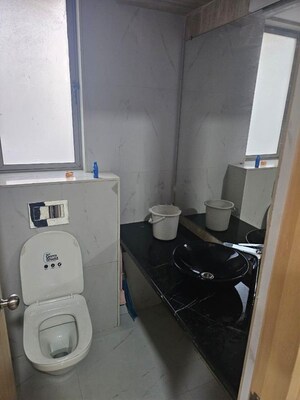 Bathroom in 1 BHK Apartment at Hiranandani Regent Hill, Powai – for Rent