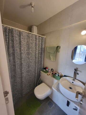 Bathroom in 2 BHK Apartment at Sugee Atharva, Prabhadevi – for Rent