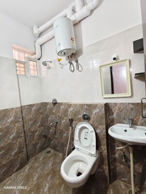 Bathroom in 2 BHK Builder Floor at Haralur Road – for Rent