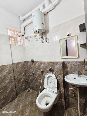 Bathroom in 2 BHK Builder Floor at Haralur Road – for Rent