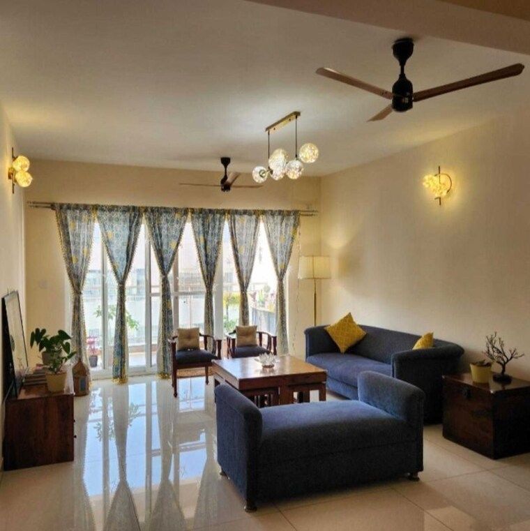 Living Room, vajram-tiara 3 Bedroom 1300 Sq.Ft. Apartment In Avalahalli Bangalore 10029412