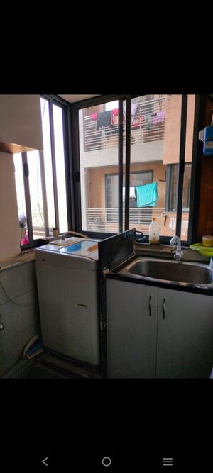 Kitchen in 3 BHK Apartment at Swastik Heights, Near Vaishno Devi Circle On Sg Highway – for Rent