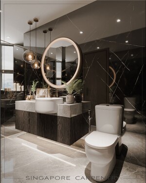 Bathroom in 3 BHK Builder Floor at Ashok Vihar – for Sale