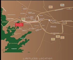 3 BHK Apartment – Map Location View at Conscient Elaira Residences, Sector 80 - for Sale