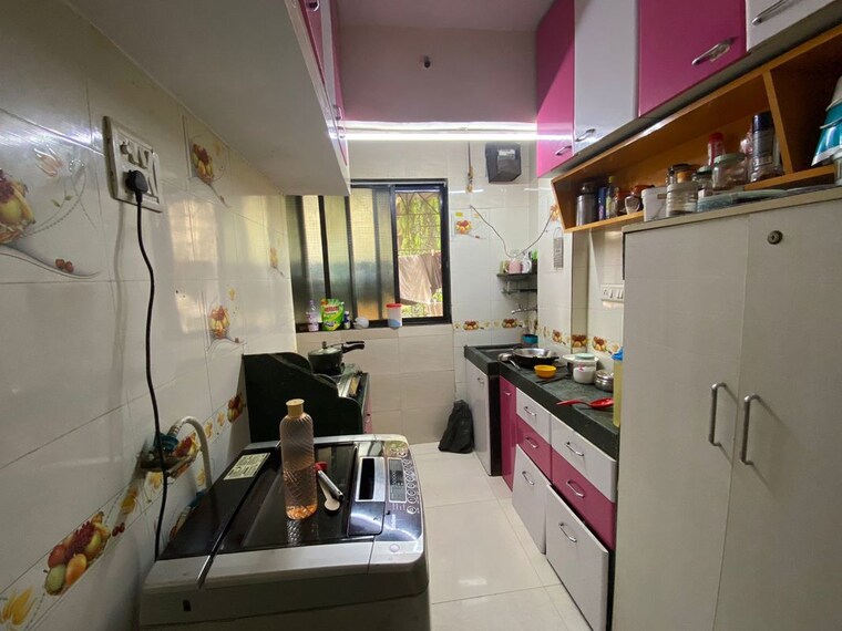 Kitchen, om-chs-airoli 1 Bedroom 450 Sq.Ft. Apartment In Airoli Sector 20 Navi Mumbai 10030318