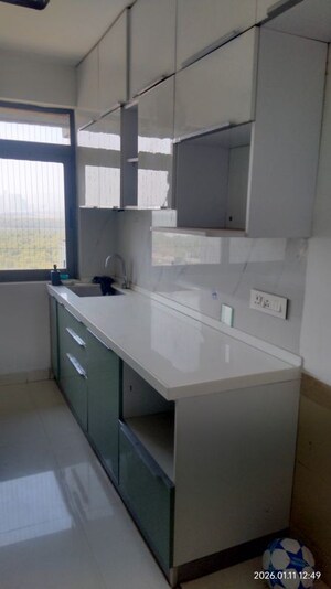 Kitchen in 3 BHK Apartment at Airoli Sector 14 – for Rent