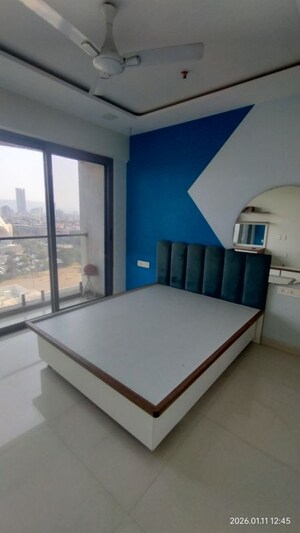 Bedroom in 3 BHK Apartment at Airoli Sector 14 – for Rent