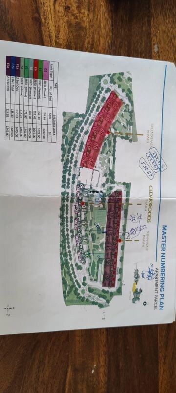 Master Plan in 3.5 BHK Apartment at Avalon Park At The Prestige City, Sarjapur Road – for Sale