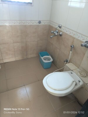 Bathroom in 3 BHK Apartment at Kapil Malhar Apartment, Baner – for Rent