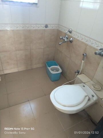 Bathroom in 3 BHK Apartment at Kapil Malhar Apartment, Baner – for Rent