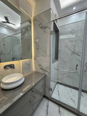 Bathroom in 3 BHK Builder Floor at Shivalik Colony – for Rent