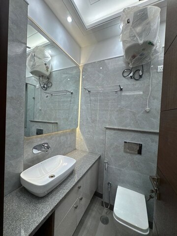 Bathroom in 3 BHK Builder Floor at Shivalik Colony – for Rent