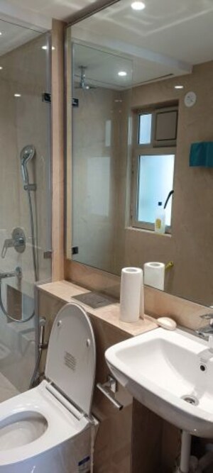 Bathroom in 1 BHK Apartment at Hiranandani Highland, Powai – for Rent