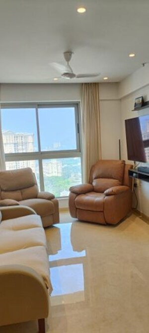 Living Room in 1 BHK Apartment at Hiranandani Highland, Powai – for Rent