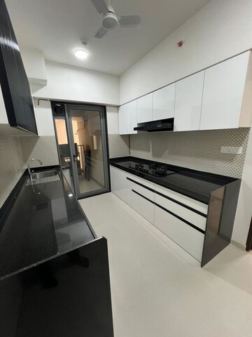 Kitchen in 3 BHK Apartment at Lodha Aura, Wadala – for Rent