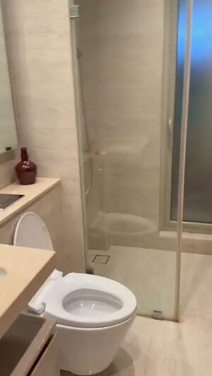 Bathroom in 3 BHK Apartment at One Hiranandani Park, Ghodbunder Road – for Rent