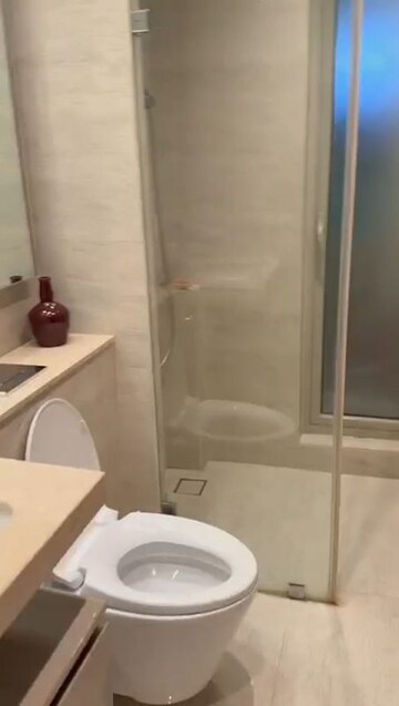 Bathroom in 3 BHK Apartment at One Hiranandani Park, Ghodbunder Road – for Rent