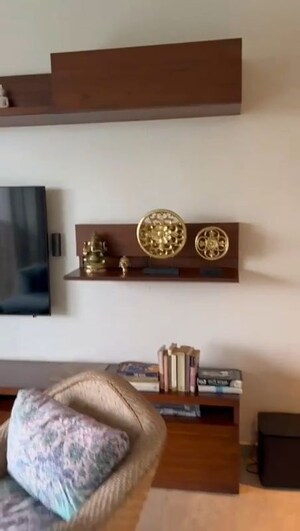 Living Room in 3 BHK Apartment at One Hiranandani Park, Ghodbunder Road – for Rent