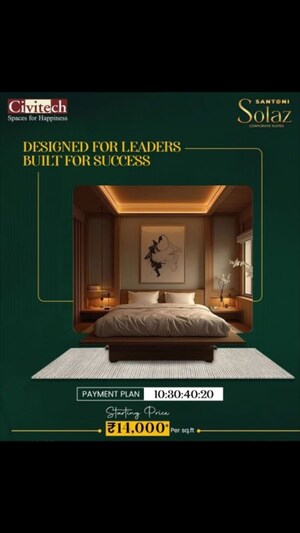 Bedroom in Studio Apartment at Civitech Santoni, Sector 16b Greater Noida – for Sale