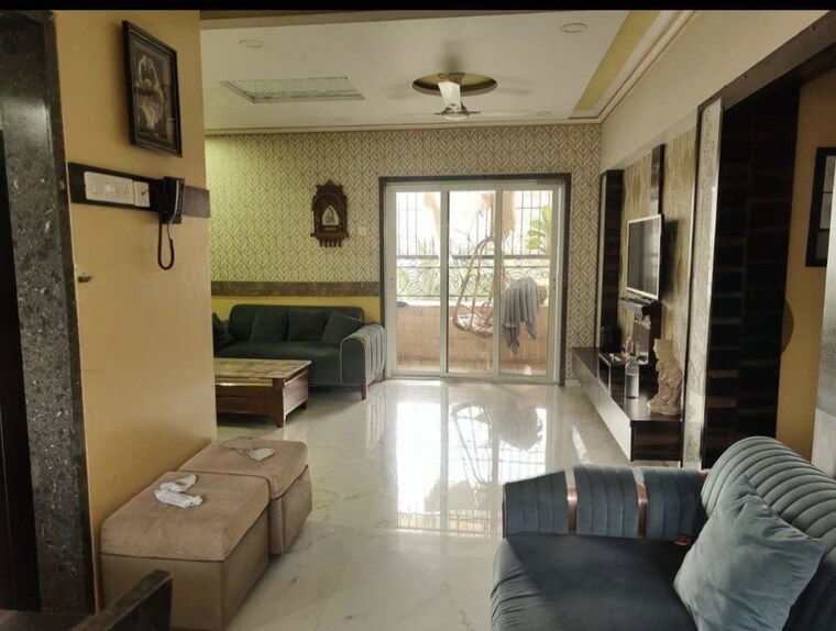 Living Room, regency-towers 3 Bedroom 1500 Sq.Ft. Apartment In Kavesar Thane 10031367