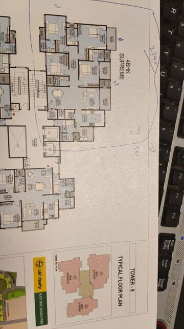 Master Plan in 5 BHK Apartment at L&T Raintree Boulevard, Hebbal – for Sale