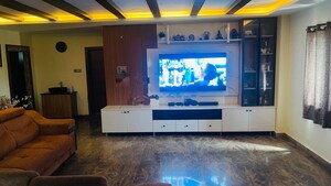 Living Room in 4 BHK Apartment at Aruna Enclave, Madhapur – for Rent