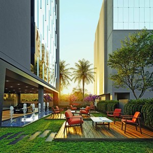 Balcony in  Office Space at Shilp Corporate Park, Bodakdev – for Rent