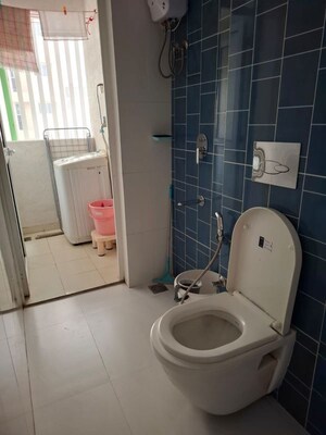 Bathroom in 2 BHK Apartment at Lodha Amara, Kolshet Road – for Rent