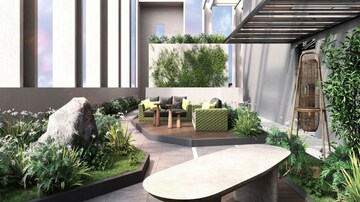 Balcony in 3 BHK Apartment at Prescon Midtown Bay, Mahim West – for Sale