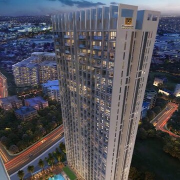 Balcony in 2 BHK Apartment at Transcon Triumph Tower, Veera Desai Industrial Estate – for Sale