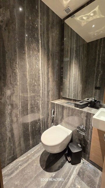 Bathroom in 3 BHK Apartment at L&T Crescent Bay T2, Parel – for Sale