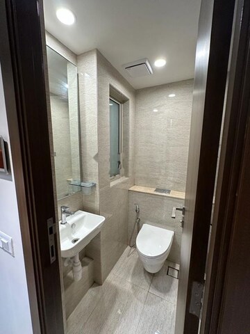 Bathroom in 1 BHK Apartment at Hiranandani Regent Hill, Powai – for Rent