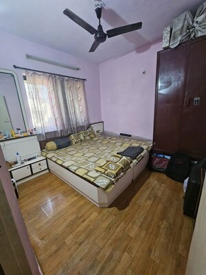 Bedroom in 1 BHK Apartment at Sarthak Society, Kalwa – for Rent