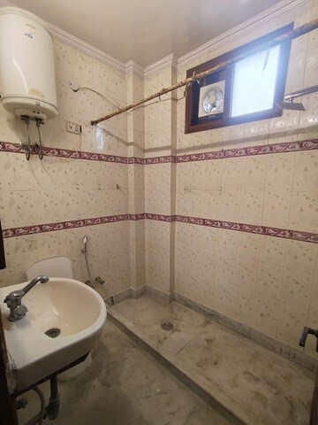 Bathroom in 2 BHK Builder Floor at Greater Kailash I – for Rent