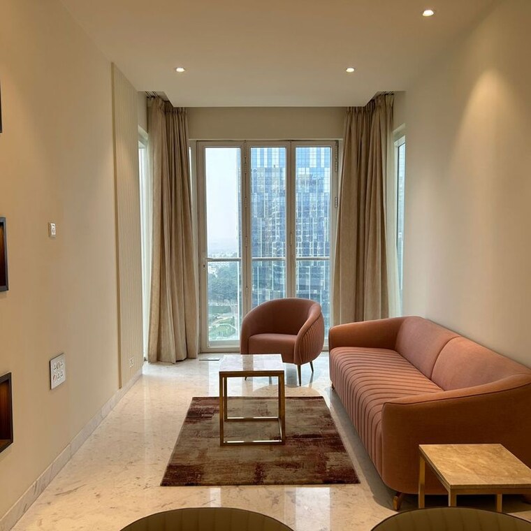 Living Room, bhartiya-city-leela-residences 1 Bedroom 1110 Sq.Ft. Apartment In Thanisandra Bangalore 10032549