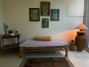 Living Room in 3 BHK Apartment at Prestige Casablanca, Murugesh Palya – for Rent