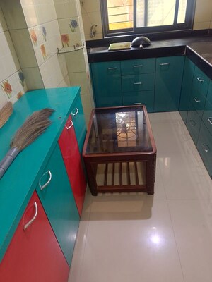 Kitchen in 1 BHK Apartment at Raj Park CHS, Kalwa – for Rent