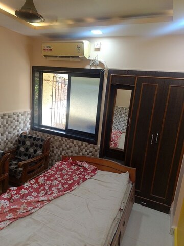 Bedroom in 1 BHK Apartment at Raj Park CHS, Kalwa – for Rent