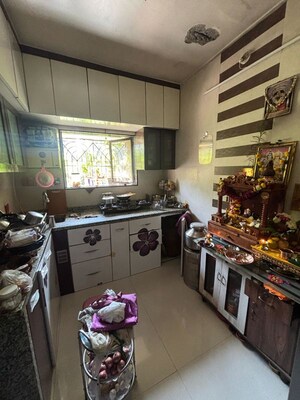 Kitchen in 1 BHK Apartment at Aadhar Heights, Dombivli West – for Rent