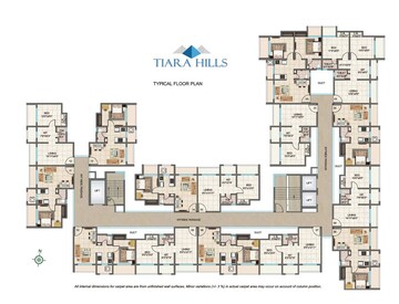 Floor Plan in 2 BHK Apartment at Tiara Hills, Mira Road – for Rent