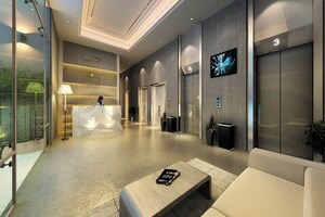 Living Room in 2.5 BHK Apartment at Royal Pristo, Malad East – for Sale